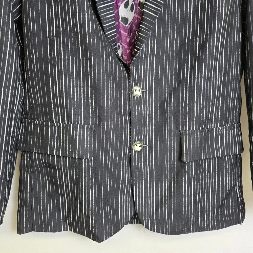 Nightmare Before Christmas Jack Skellington Pinstriped Blazer Spirit Costume Med